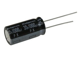 RUBYCON 35PK1000MEFC10X20 ALUMINUM ELECTROLYTIC CAPACITOR, 1000UF, 35V, 20%, RADIAL