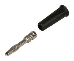 CAL TEST ELECTRONICS CT2002-0 4MM BANANA PLUG, 36A, 1.2KV, BLACK