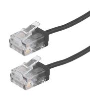 L-COM TRD634-BLK-10F ENET CORD, CAT6, RJ45 PLUG-PLUG, 10FT