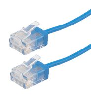 L-COM TRD634-BLU-05F ENET CORD, CAT6, RJ45 PLUG-PLUG, 0.5FT