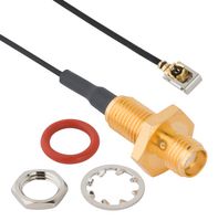 AMPHENOL RF 095-902-613-100. RF CBL, SMA BLKHD JACK-R/A MHF-1-LK PLUG