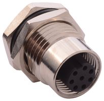 NORCOMP 860-008-213R004. SENSOR CONNECTOR, M12, RCPT, 8POS, PANEL