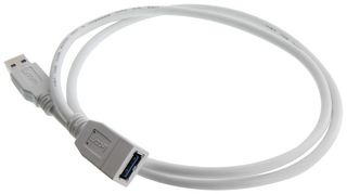 L-COM U3A00062-1M USB CABLE, 3.0 A PLUG-A RCPT, WHT, 3.3FT