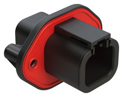 AMPHENOL SINE/TUCHEL ATP04-4P-PM07G RCPT HOUSING, 4POS, THERMOPLASTIC, BLK