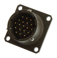 AMPHENOL INDUSTRIAL MS3112E14-19P CIRCULAR CONNECTOR, PLUG, SIZE 14, 19 POSITION, BOX