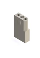 EDAC 556-003-000-101 CONNECTOR HOUSING, RCPT, 3POS, 3.96MM