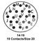 ITT CANNON KPT01A14-19S