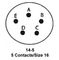 ITT CANNON KPSE06B14-5SY