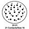 ITT CANNON KPSE07A22-21P