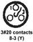 CINCH CONNECTIVITY SOLUTIONS BACC45FN8-3P