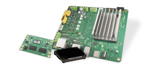 DSP 집약적 애플리케이션을 위한 AMD Kria™ K24 SOM 및 AMD Kria KD240 드라이브 스타터 키트