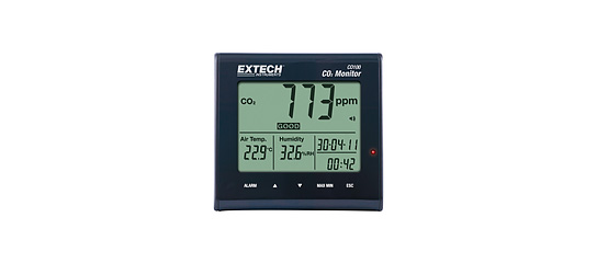 Extech CO100: 데스크탑 실내 공기질 CO₂ 감시 장치