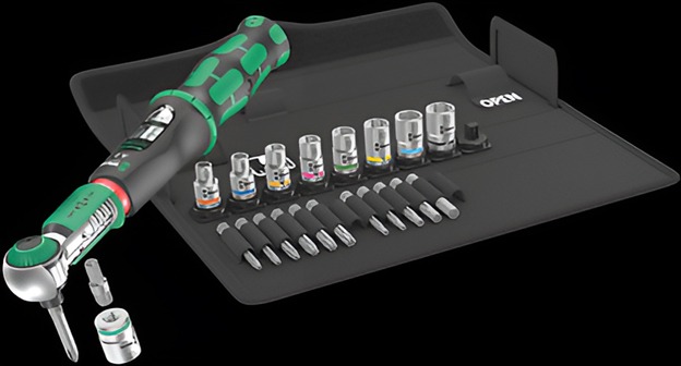 Torque Wrench Set, A2, 2N-m to 12N-m, 23 Pieces (Source)